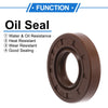 Oil Seal 17x35x7mm Brown 2 x Pcs