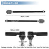 Dodge Ram 1500 4x Front Inner Outer Tie Rod End Link (2011-2015)