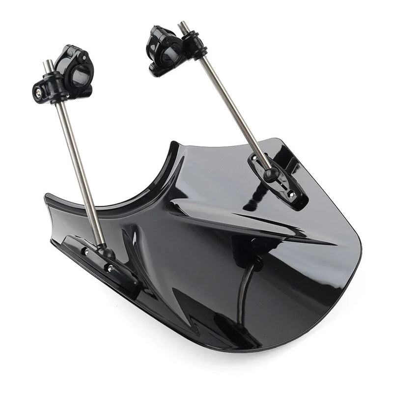 Universal Motorcycle - Black Windshield Deflector
