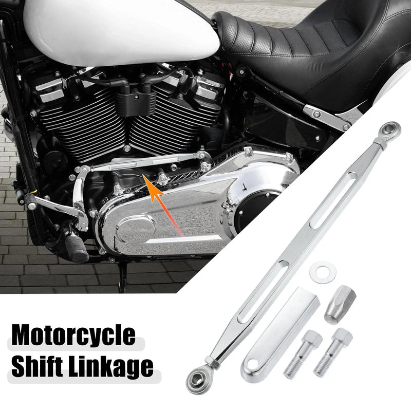 Harley-Davidson Lever Gear Shift Linkage 2-hole Silver Tone (1980–2022)