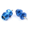 Yamaha R1, XV250, R6, YZF600, FZ6, FZ8 6mm Blue Swingarm Spool Sliders