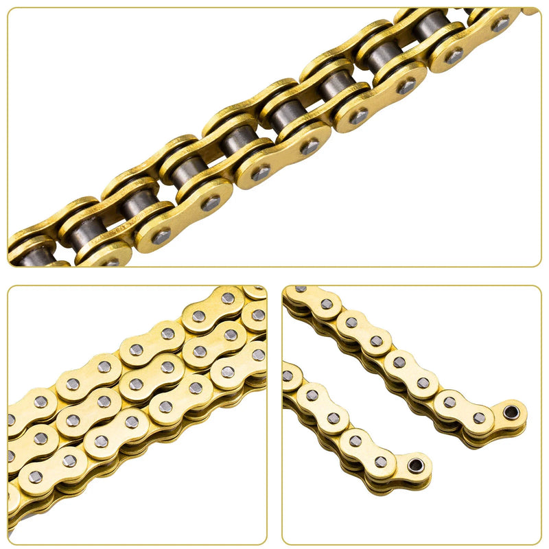 Yamaha Warrior 350 89-04 Gold O-Ring Chain 98 Links & Drive Sprocket Kit