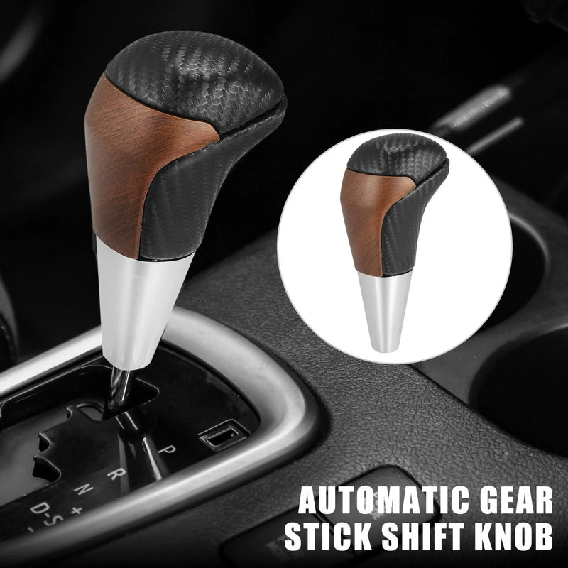 Toyota - Carbon Fiber & Wood Pattern Automatic Gear Shift Knob