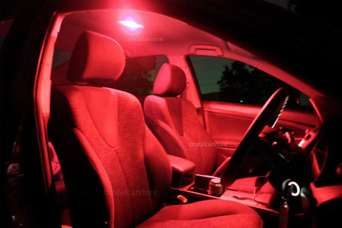 Toyota Hilux 4-Door Workmate SR SR5 Bright Red LED Interior Light Kit (2005+)