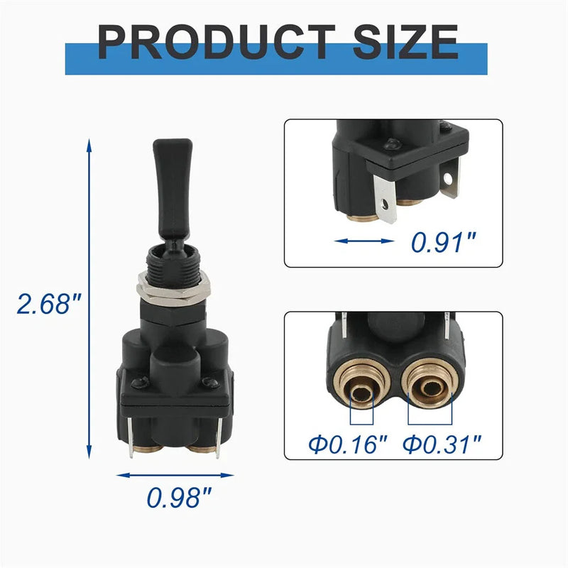 Peterbilt Air Electric Toggle Valve Paddle Switch (K295-362-1, 918309)