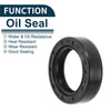 Make Model Oil Seal 30x45x12mm NBR Rubber Black 5Pcs