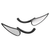 Harley Cruiser Chopper Custom Black Rearview Side Mirrors
