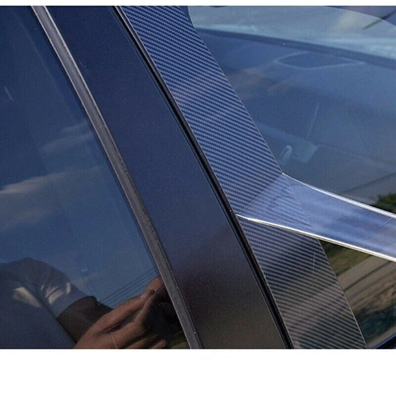 Buick Lucerne 6PCS CF Window Door Trim Pillar Posts Cover (2006–2010)