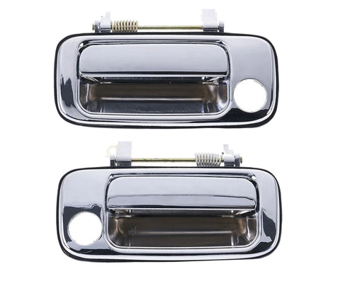 Toyota Landcruiser J80 2 x Front Left & Right Outer Door Handle Chrome (1990–1998)