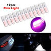 Universal 12 x T10 194 W5W COB 2835 SMD LED Car License Light Bulbs