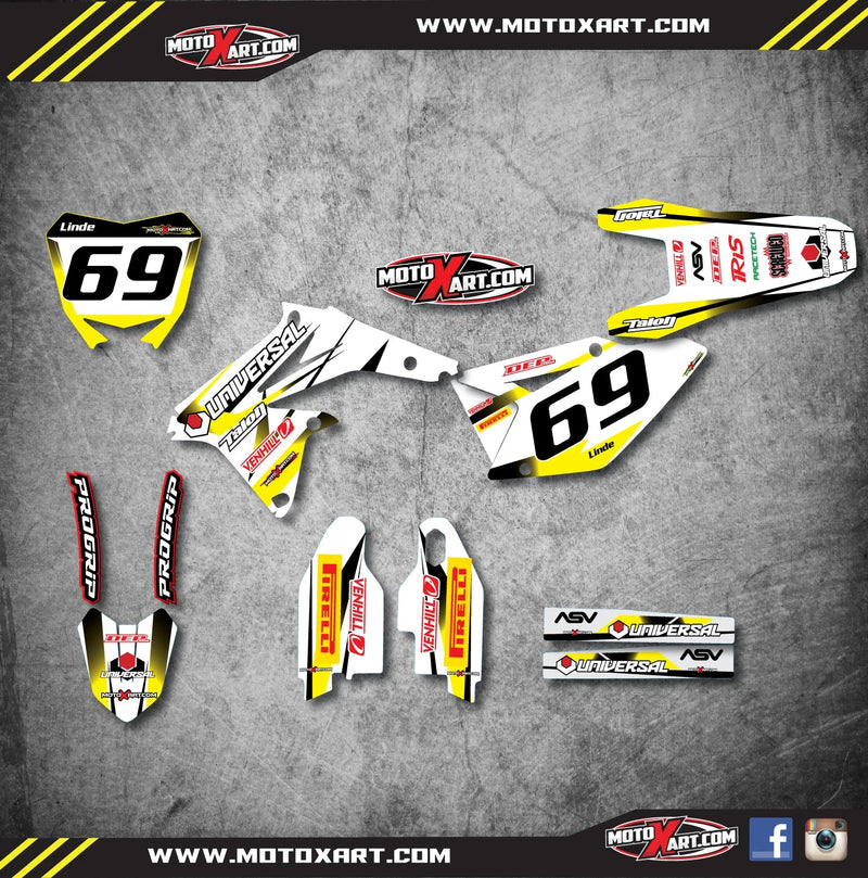 Suzuki RMZ 450 (2008-2016) Stickers Decals Custom Graphic Kit - STORM