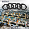 Car Oil Seal 28x40x5mm Rotary Shaft Seal Nitrile Rubber 5 Pcs