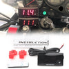 Universal Vehicles - Red / Blue Mini LED Digital Voltmeter Gauge