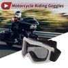 Motorcycle 1 Pc Goggles Deep Gray Lens White Frame PC Cycling Sunglasses