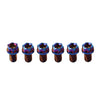 Motorcycle Bicycle 6pcs M6x20mm Titanium Torx Head Flange Bolts