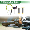 Motorcycle Hand Grips / 7/8 in / Rubber Yellow Covers