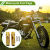 Motorcycle FootPegs 4.6" Rear Footrest Aluminum Alloy Gold Tone 2 x