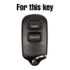Toyota Highlander, Prius, RAV4, Sienna Protective Key Shell Cover (2001-2023)