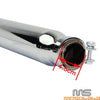 Harley Cafe Racer & Suzuki VL 125 800 19'' Turn Out Exhaust Mufflers