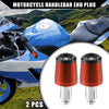 Honda Orange 2 x Motorcycle Handlebar End Plug 7/8" 22mm Handle Bar Grip