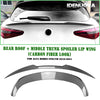 Alfa Romeo Stelvio Rear Spoiler Lip + Roof Wing (2018-2024)