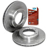 Toyota 80 Series Front Dimpled Slotted Disc Rotor Brake Pads (1990–1998)