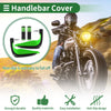 Motorcycle Hand Grips Cover Kit Diamond Pattern Green