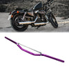 Motorcycle 7/8'' 22mm Dia Aluminum Front Handlebar Purple