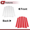 Honda CR-V (2008-2011) Silver Tone 6 Pcs Car Door Pillar Window Trim