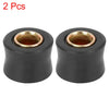 Motorbike 2pcs 10mm Rear Shock Absorber Cushion Rubber Ring Bushing Black