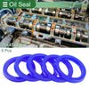 Oil Seal TPU 35x45x6mm Rotary Shaft Seal High Pressure Blue 5 Pcs