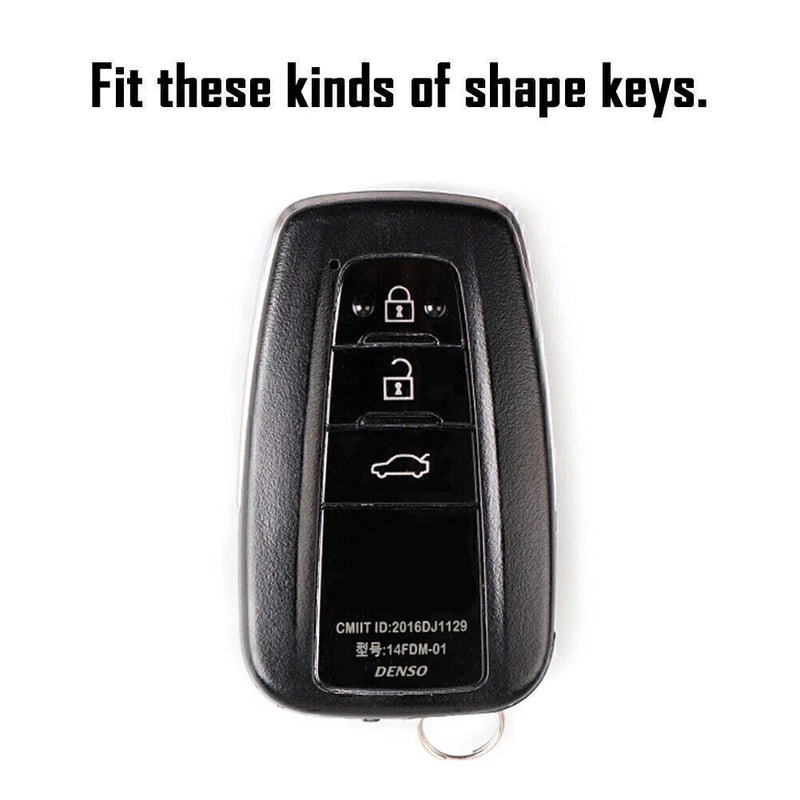 Toyota Camry Corolla C-HR Prado RAV4 Prius Red Remote Key Fob Case