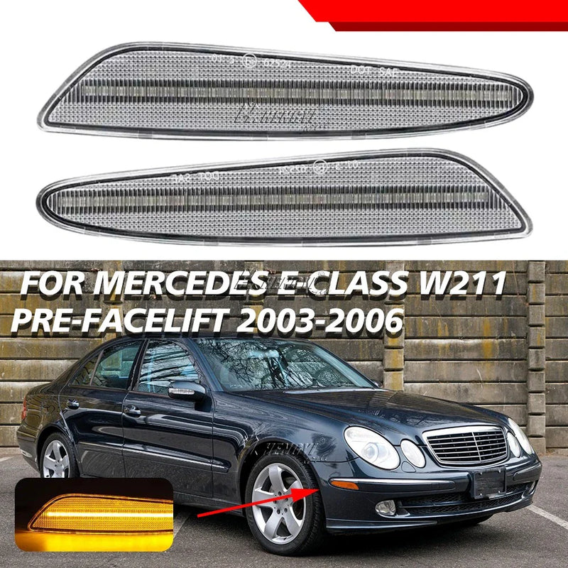 E-Class Marker Light / 2x Front Side LED / Front Side Marker Light (2003–2006)