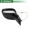 Honda Civic (2012-2015) Manual Folding Gloss Black Left Door Mirror