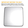 Jeep Wrangler Heated Left Side Mirror Glass w/ Backing Plate (2011-2017)