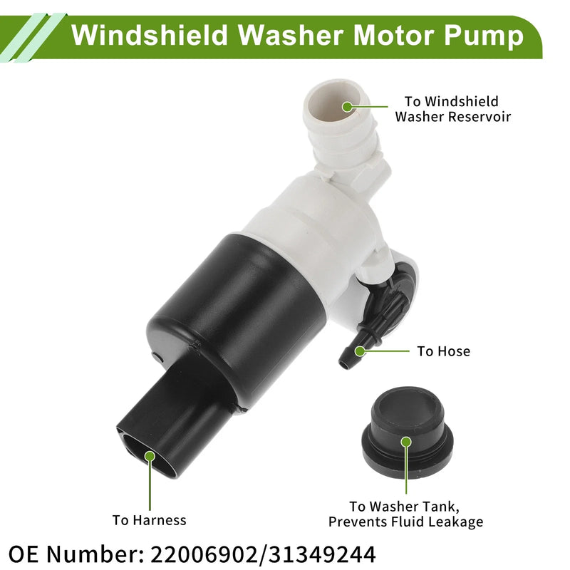 VOLVO V60 Windshield Washer Pump w/Grommet (2015-2018)