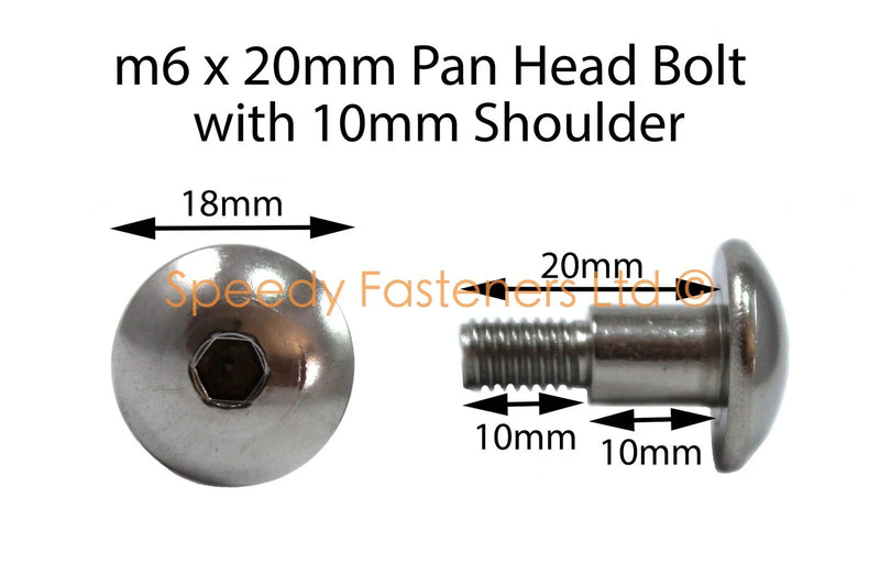Suzuki GSX-R 2x Inox Shoulder Bolts & Rubber Fork Eyelet
