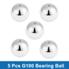 Bearing 20.0mm Ball Bearing Steel G100 Precision Silver Tone 5 Pcs