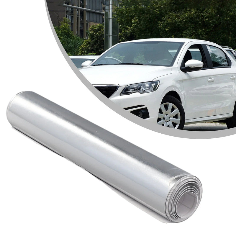 20x152cm Self-Adhesive Silver Chrome Mirror Vinyl Wrap Film Car-Stickers Decal
