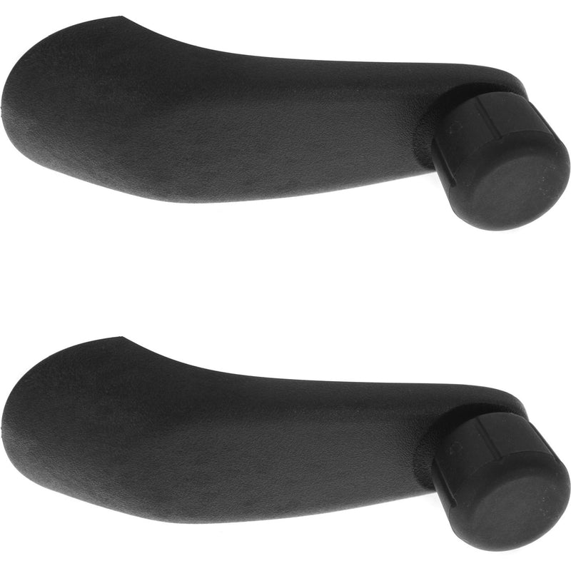 Manual Window Crank Handle Black Left Right LH RH Pair