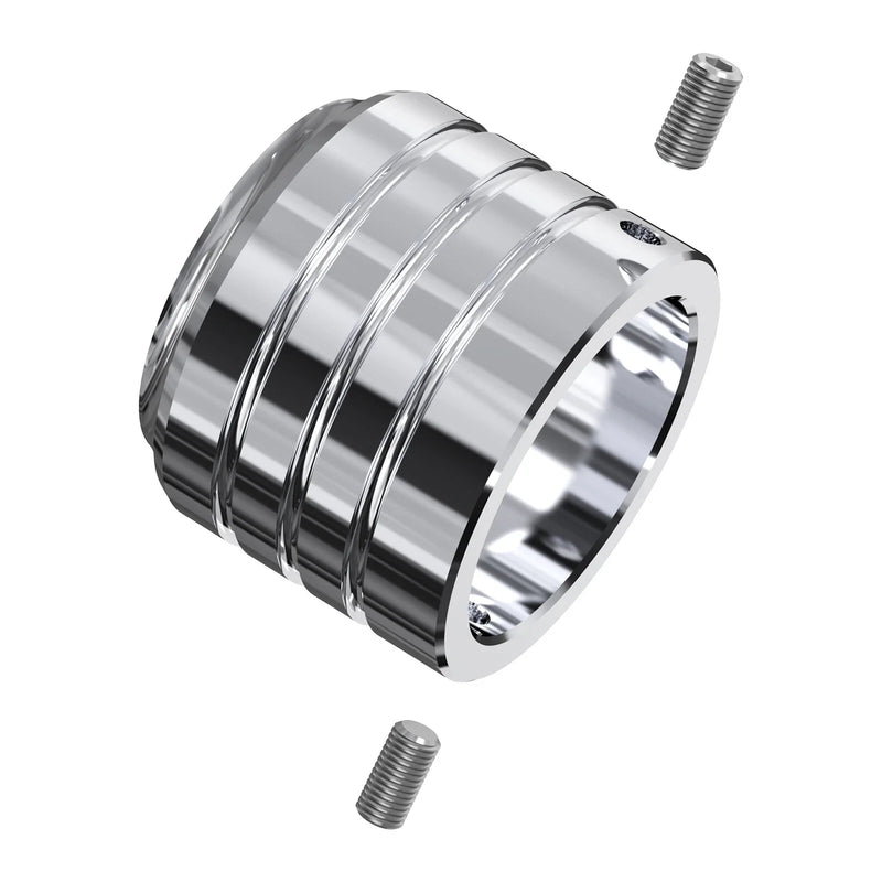 Harley Sportster 1200 Chromed Front Axle Nut Covers (2004-2023)