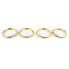 Audi A3 2012-2019 Stainless Steel Yellow 4 x Air Vent Outlet Ring Covers