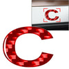 Make & Model Red Car Badge Emblem Alphabet Letter Decals Stickers