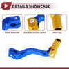 Kayo T2 Blue Gold Tone Folding Motorcycle Gear Shifter Lever