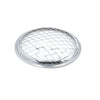 Motorcycle 5.5 Dia Chrome Metal Headlight Mesh Grill Guard Cover