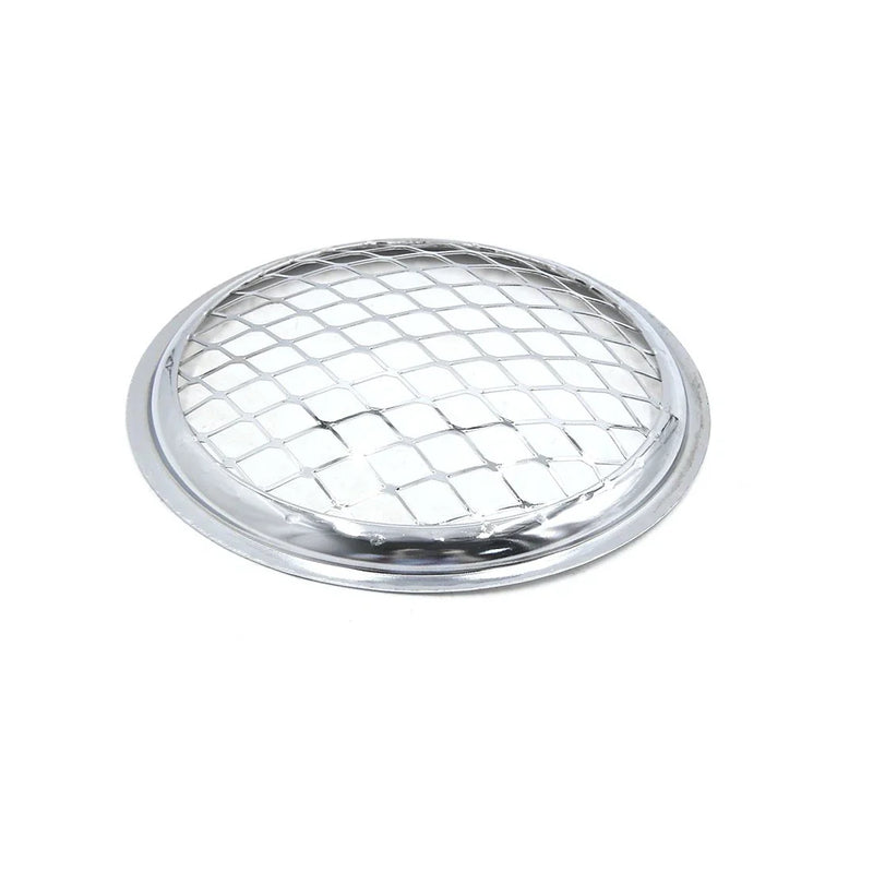 Motorcycle 5.5 Dia Chrome Metal Headlight Mesh Grill Guard Cover