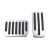 Tesla Model 3 Silver Steel Brake Gas Pedals Protection Cover (2017-2023)