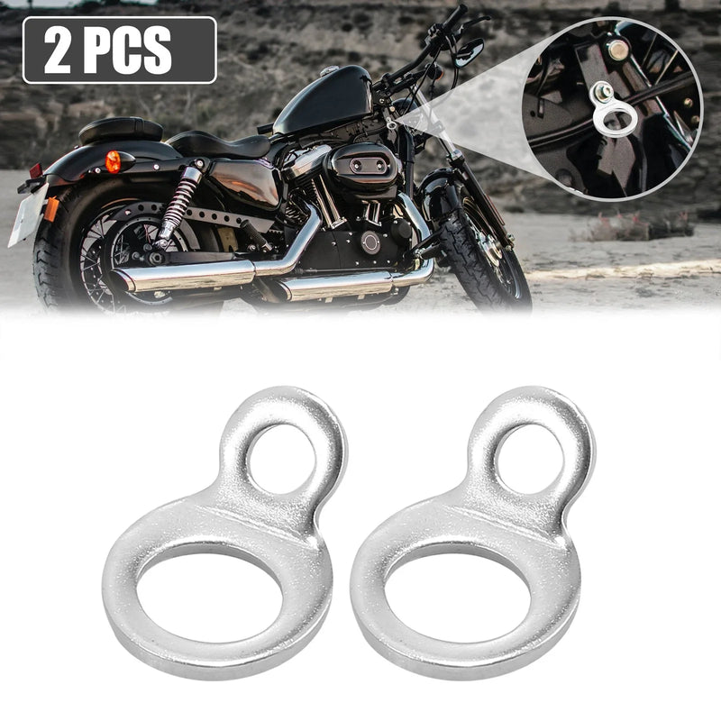 Motorcycle 2 x Stainless Steel Tie Down Anchor Hooks