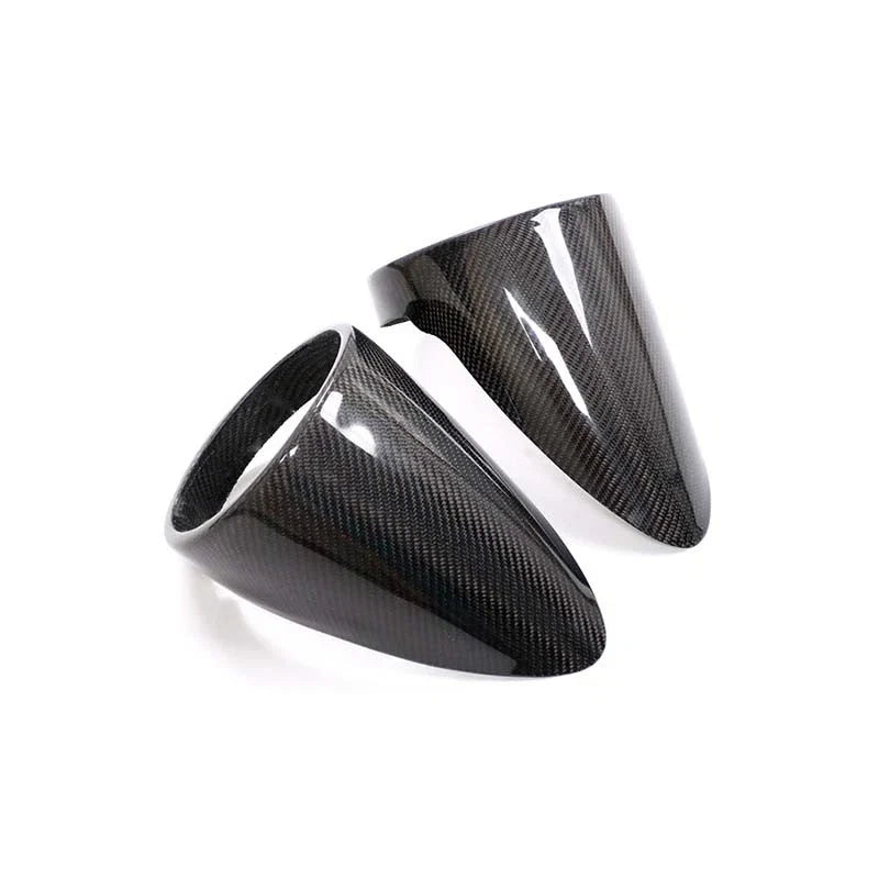Ferrari 458 Italia Spider 10+ DRY Carbon Fiber Rear Taillight Lamp Caps Trim