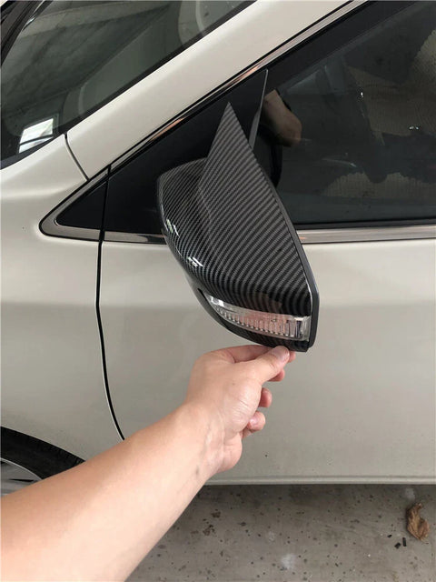 Nissan Altima 2 x Carbon Fiber OX Horn Side View Mirror Cover Trim (2013–2018)